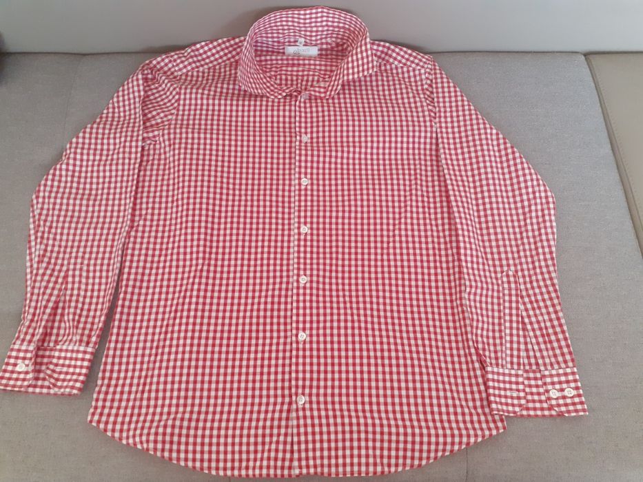 3Camasi în carouri:rosu,albastru,mov