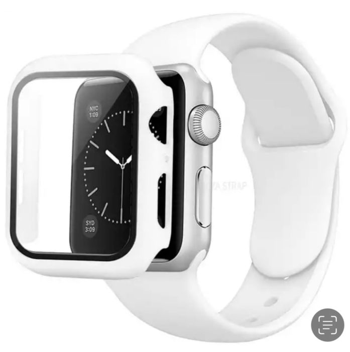 Pachet Carcasa Husa +Curea Direct Silicon Compatibila Ceas Apple Watch