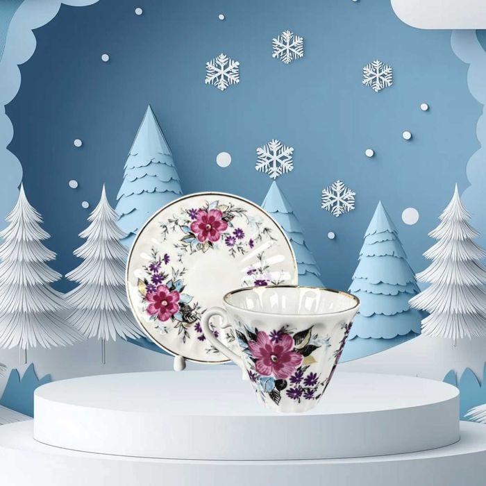 Руски порцелан, ЛФЗ, сет за чай