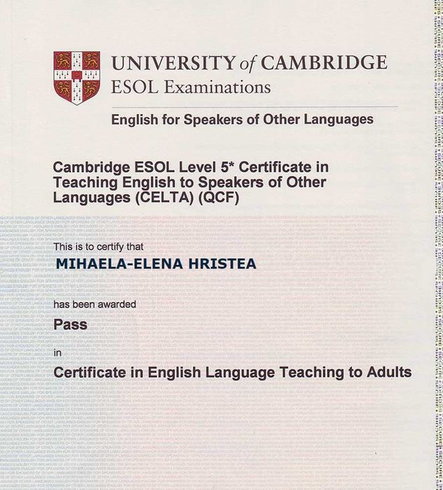 Engleză adulți/elevi – Speaking,Writing, IELTS, OET, STANAG, Cambridge