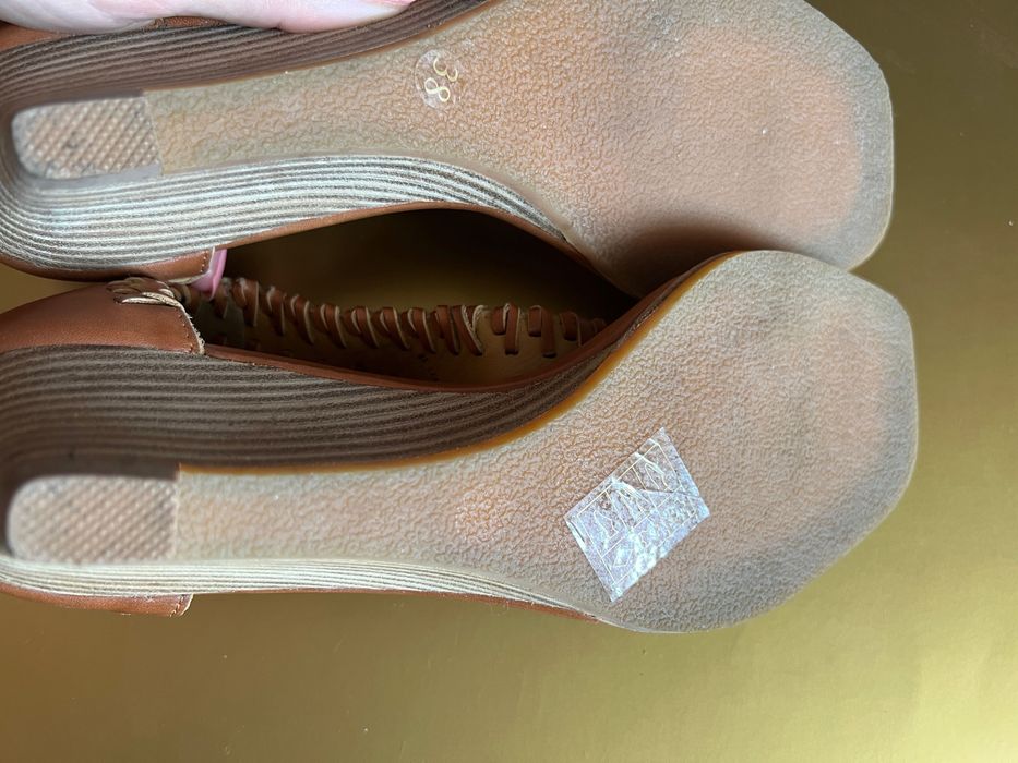 Sandale Adolfo Dominguez maro piele