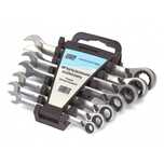 Set chei combinate cu clichet reversibil 8-19 mm 7 piese