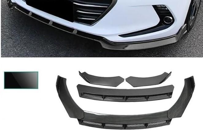 Универсален преден спойлер за броня ЧЕРЕН 3 части