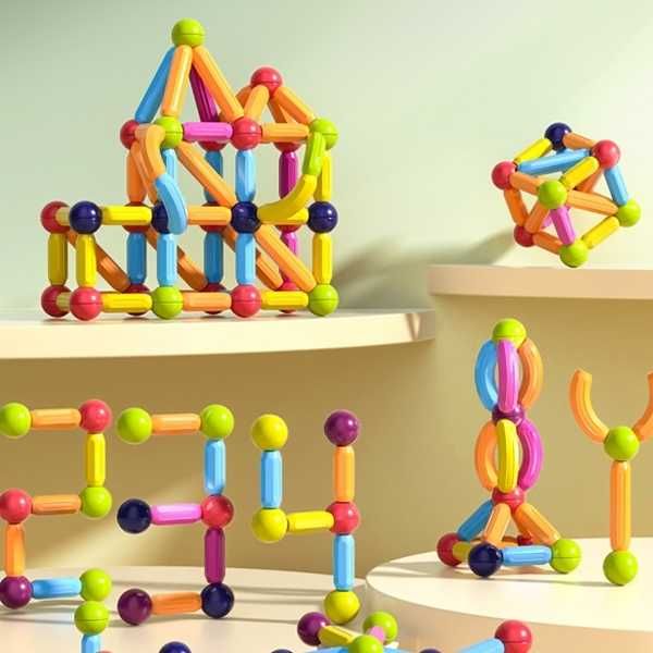 3D магнитен конструктори ,образователни ,за възрастни и деца ,42 части