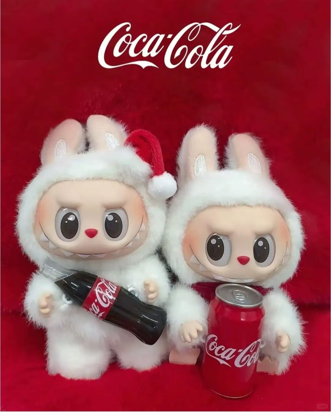 Labubu Coca Cola плюшена играчка Лабубу 17см