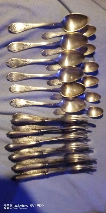 Tacâmuri alpaca argintata