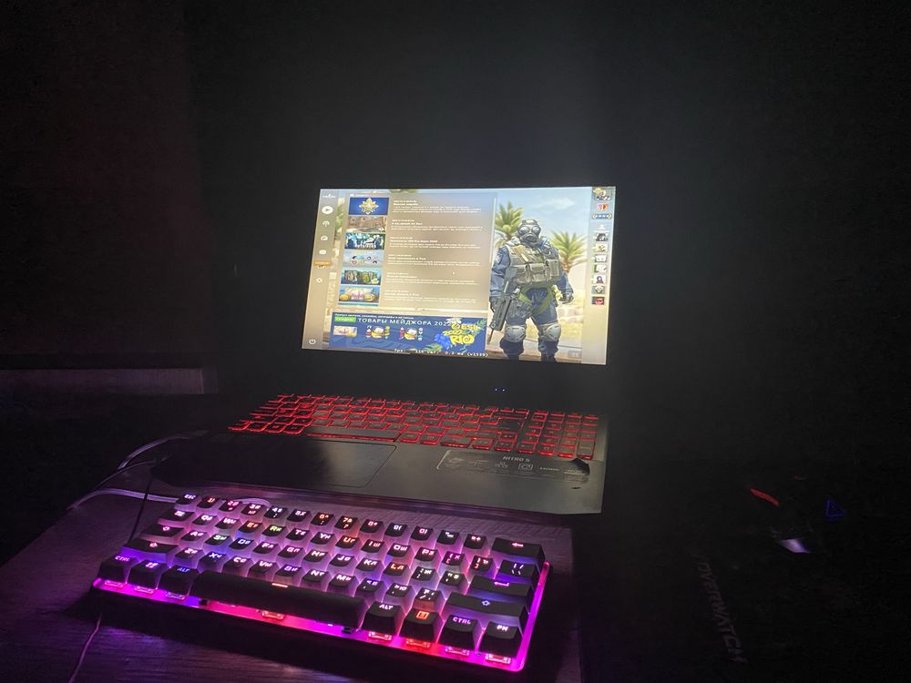 Клавиатура HyperX Alloy Origins 60 572Y6AA розовый