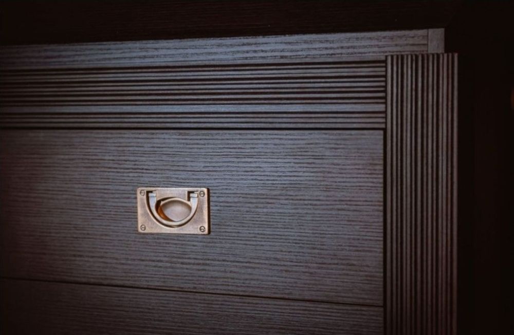 Comoda Saigon Cantori 3 Sertare 107 Cm mobila lemn stejar noua