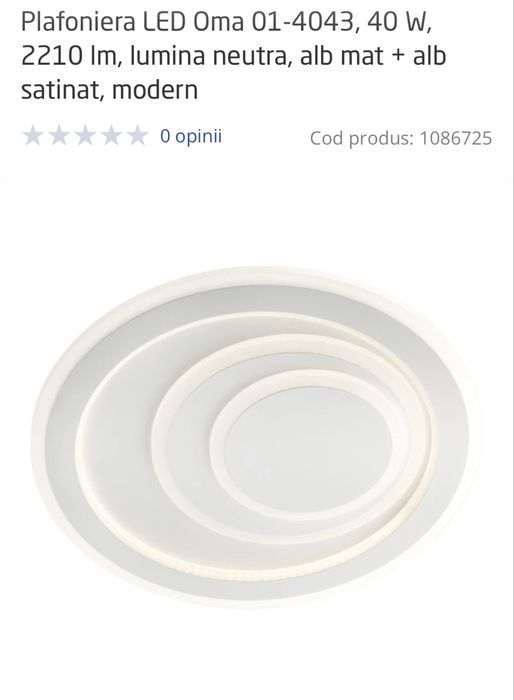 Plafoniera led smart dimabila