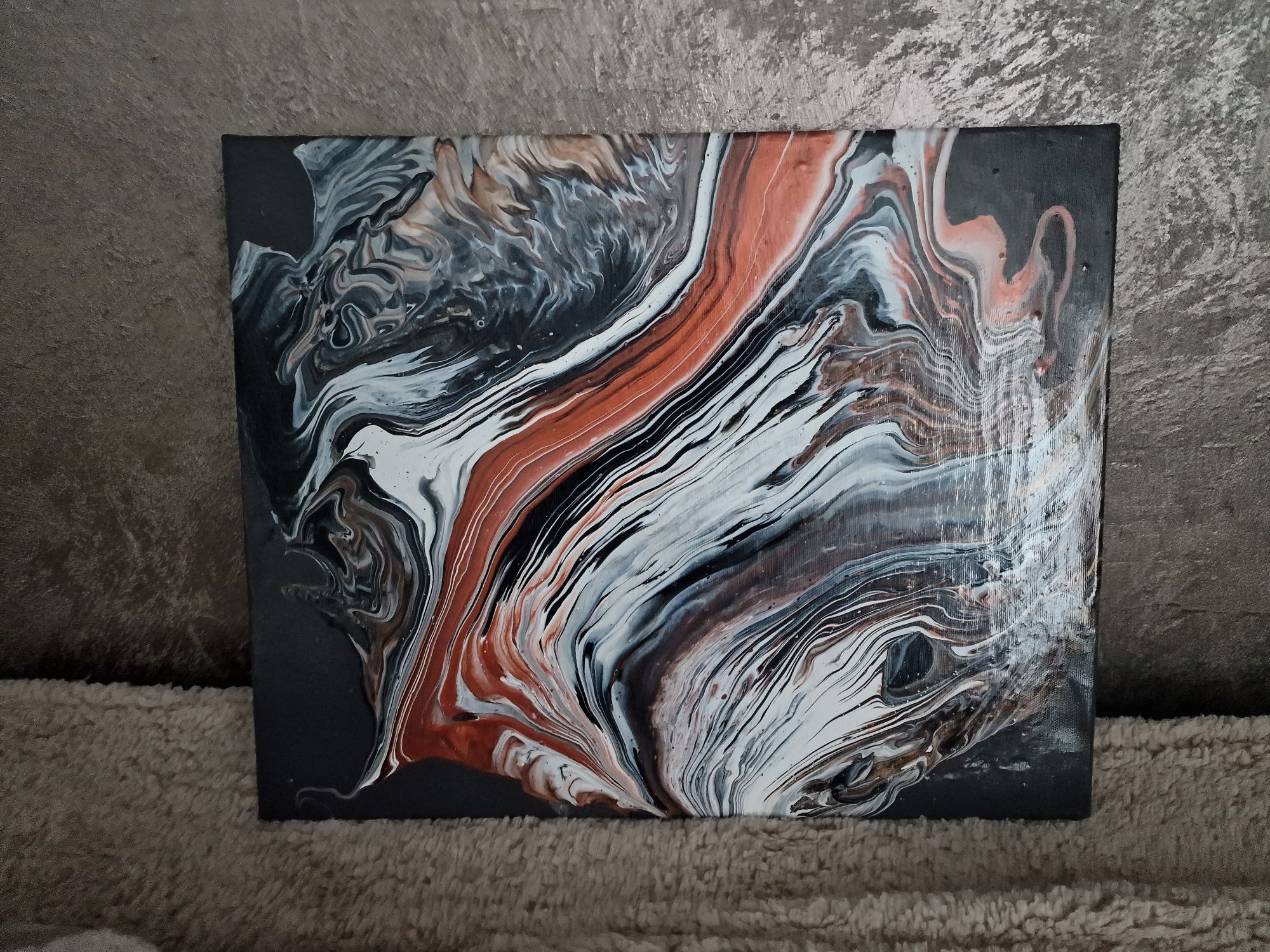 Tablou pictura abstracta canvas pictat acrilic