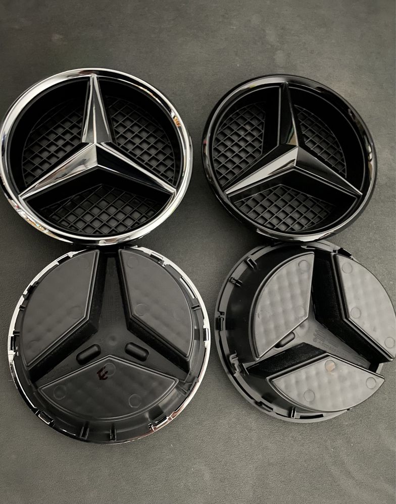 Emblema stea 18cm grila radiator centru Mercedes Benz W205 W213 C E A
