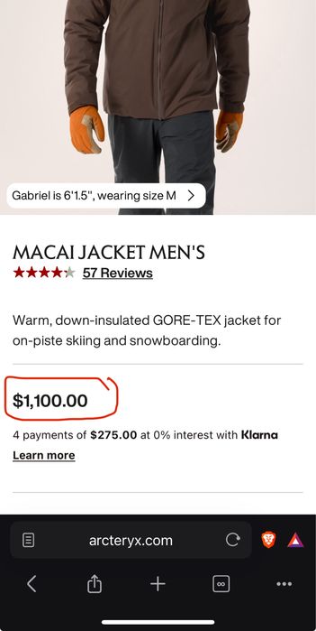 Geaca puf gore tex Arcteryx Macai M Bogner Patagonia Moncler