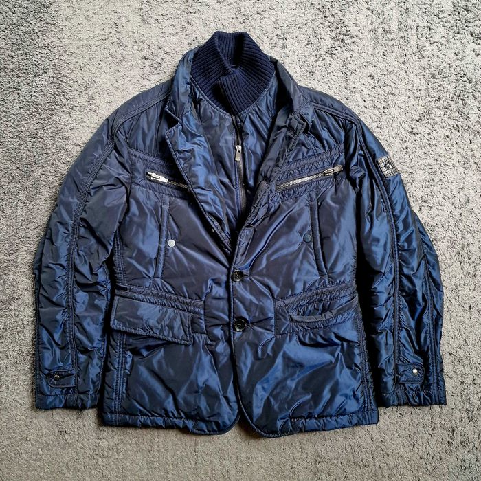 Geacă de puf PREMIUM italian MONTECORE bluemarin (mărimea M)