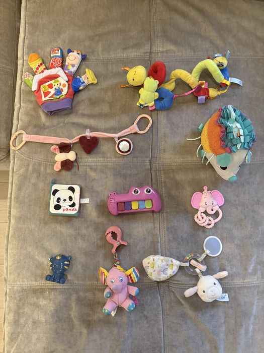 Lot 10 jucarii bebe fisher price, chicco