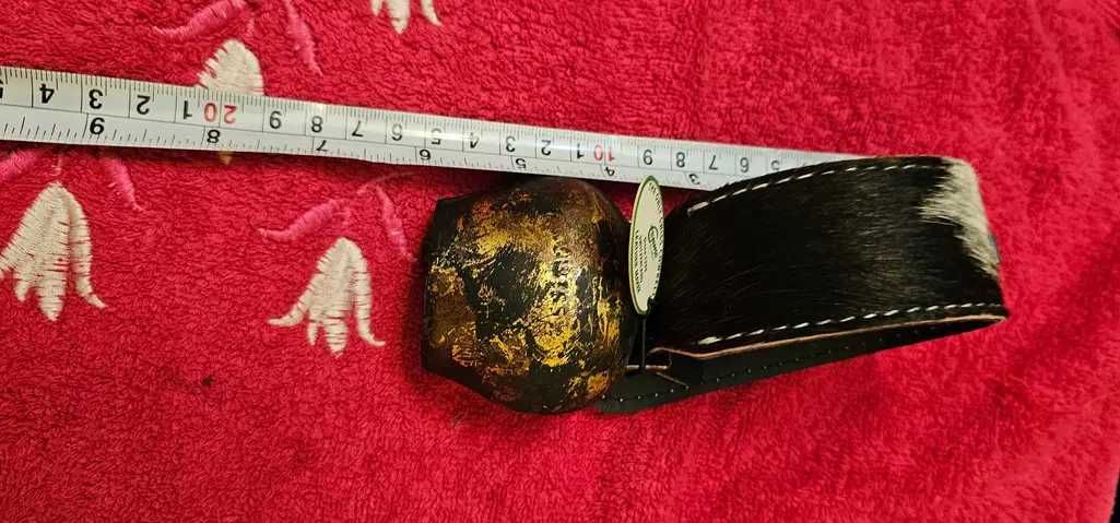 Clopot de vacă elvețian de epoca pictat manual