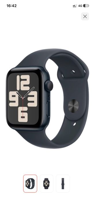 Смарт-часы Apple Watch SE GPS Gen.2 2024 S/M 40 мм черный-черный