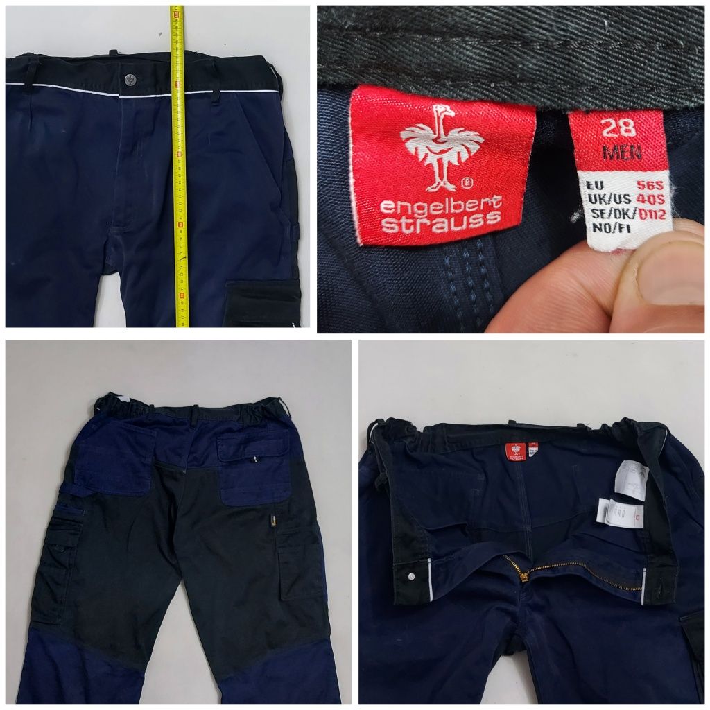 Pantaloni Engelbert Strauss Cordura, salopeta muncă, mărimea 56 sau 28