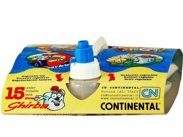 Ghirba bidon apa potabila pliabil 15L plastic transparent Continental
