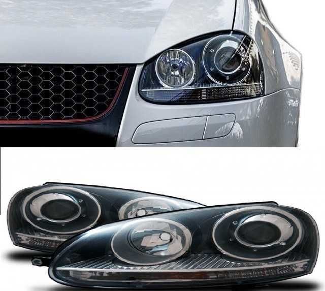 Фарове VW Голф 5 ГТИ BI Xenon Нови тунинг Тъмни  Golf 5 Би Ксенон