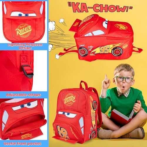 Нова Детска раница Disney Cars с ципове лекa и удобнa за училище дете