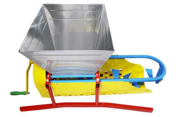 Zdrobitor cu Desciorchinator de Struguri, cuva INOX, NOU SIGILAT