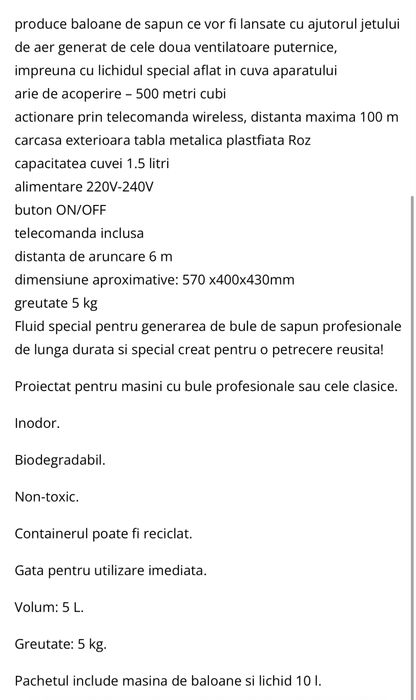 Vand masina de baloane de sapun