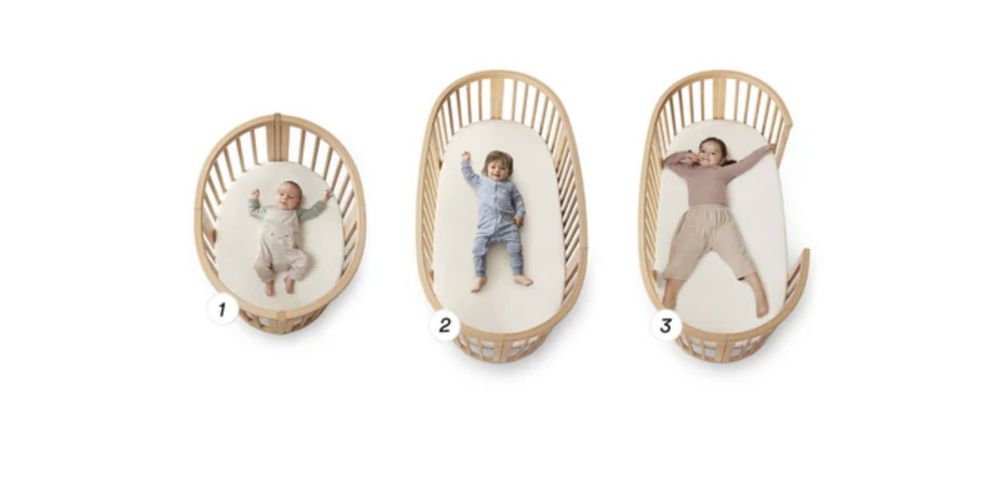 Stokke Sleepi NOU: patut + masa de infasat culoare alba
