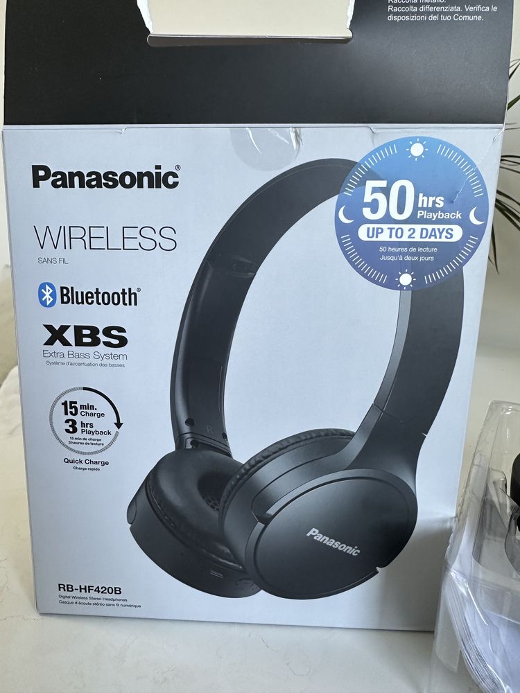 Безжични слушалки Panasonic rb-hf420b