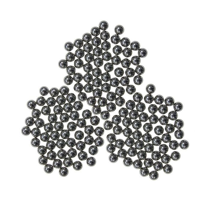 Set 200 bile metalice pentru airsoft si prastie 10 mm, argintiu