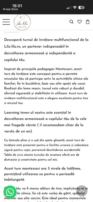 Turn de invatare multifunctional cu tabla montessori