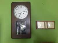 Стенен часовник и барометър