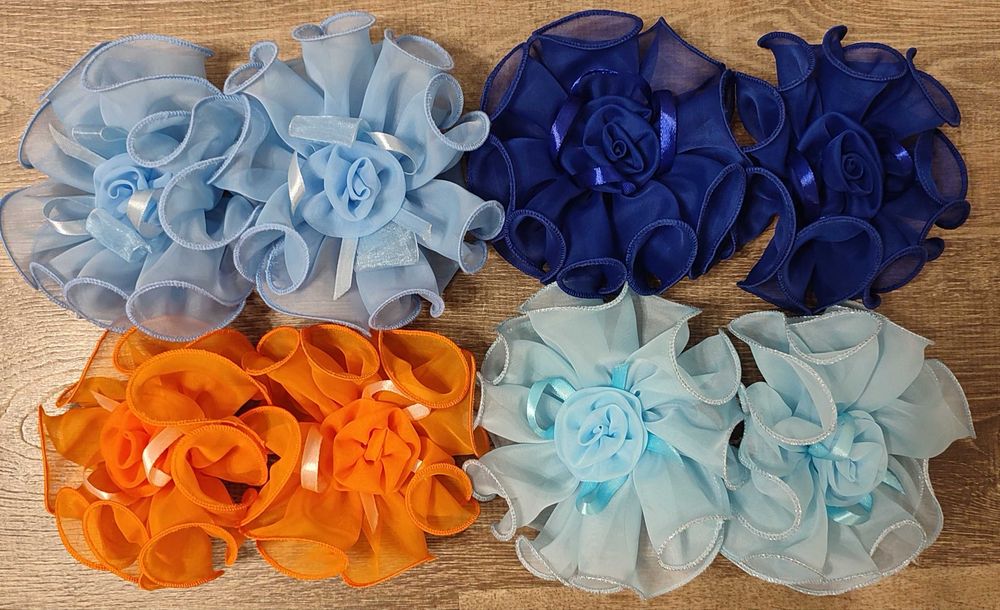 Кордели, големи панделки за коса различни цветове