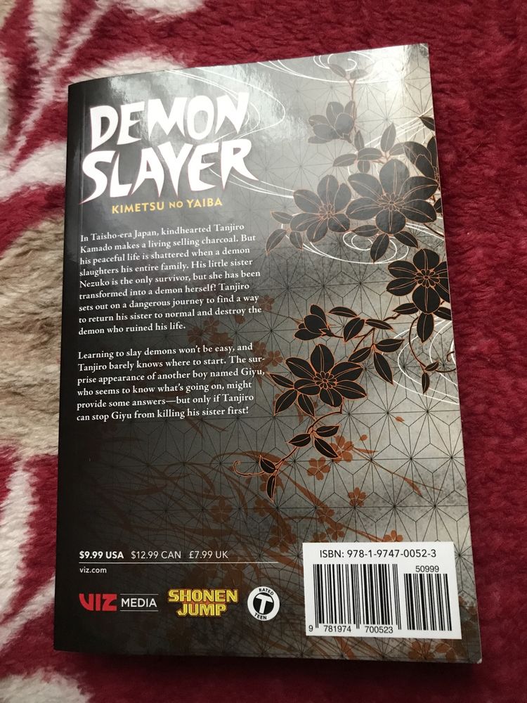 Manga Demon Slayer (Volumul 1) - Stare Buna (Limba Engleza)