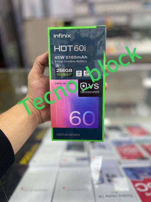 Infinix Hot 60i  – Новая модель | 1 год гарантии | Лучшая цена!