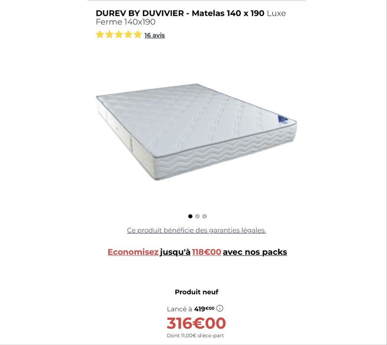 Saltea DUVIVIER KINELUXE-1419 140x190cm