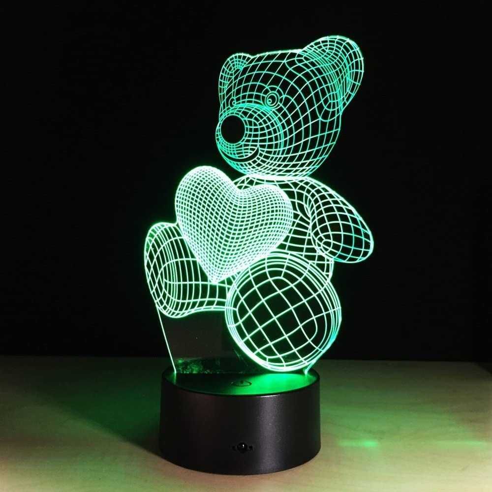 3D LED фигура за лампа,декорация,декор!Подарък,дете,жена,украса