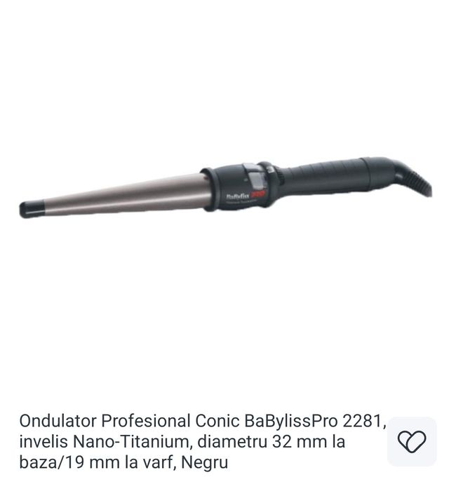Ondulator Profesional Conic BabylissPro