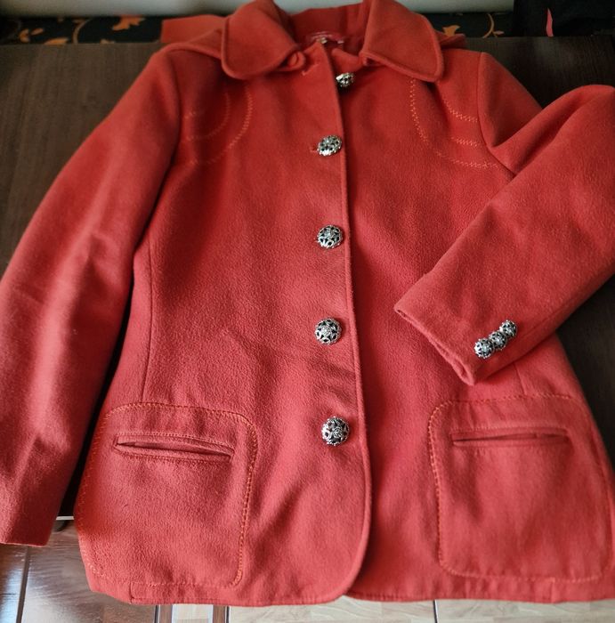 Haină matlasată portocalie