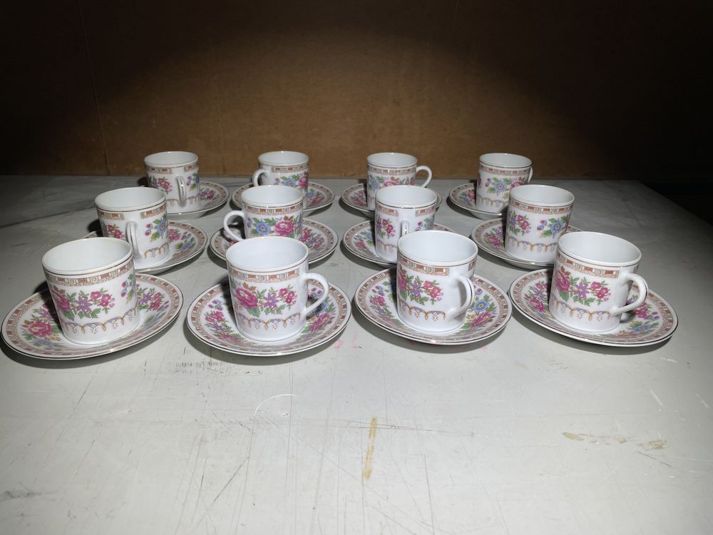 Set servire ceai/cafea portelan made in china perioada RSR