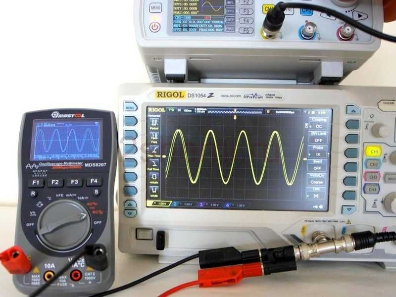 Tooltop ET827 multimetru true rms osciloscop 40mhz 200msps