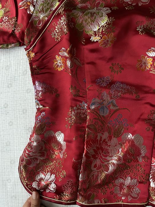 Блуза с японски мотиви от 100% коприна