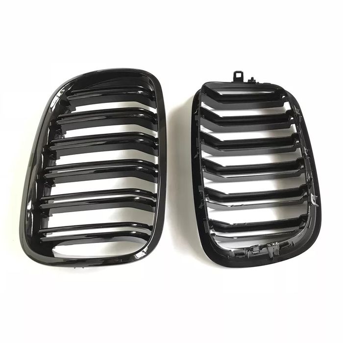 Grila grile Nari Duble Bmw negre black lucios X5 X6 E70 E71