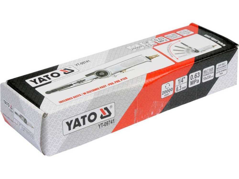 Пневматичен лентов шлайф YATO YT 09741, 10 x 330 мм, 6.3 bar