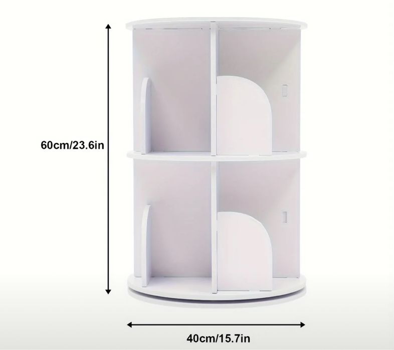 Raft de carti/ biblioteca rotativ  360 cu 2 straturi