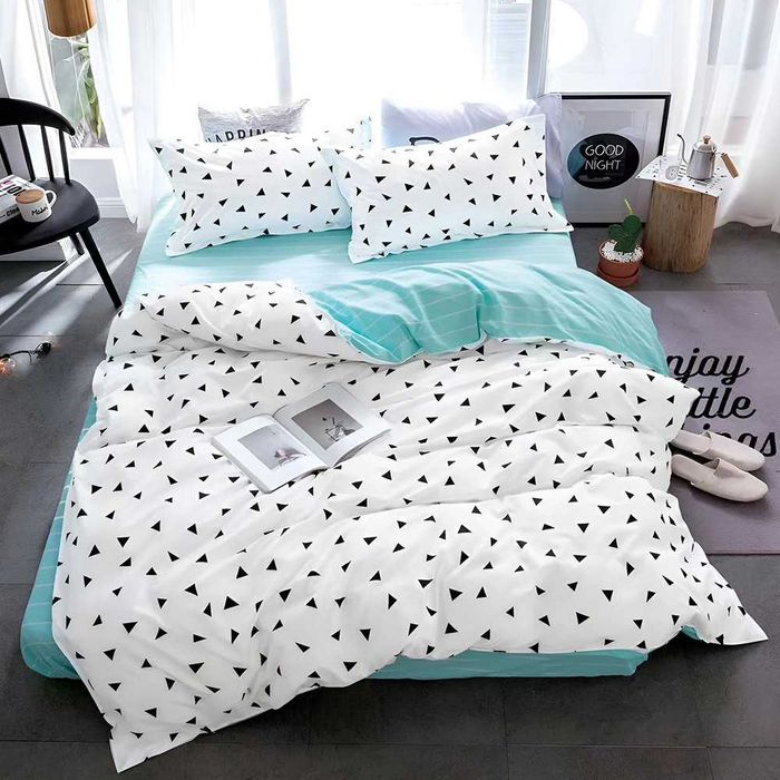 Двулицево спално бельо, 4 части