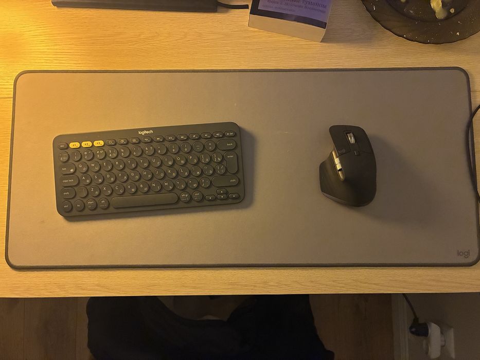 Комплект logitech(мышь + клавиатура + коврик)