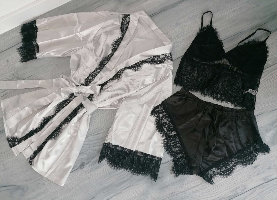 Set 3 piese lenjerie noapte dama S