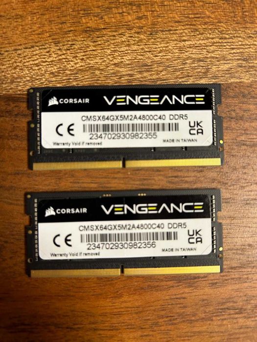 Memorie notebook Corsair Vengeance,64GB,DDR5,4800MHz,Dual Channel Kit