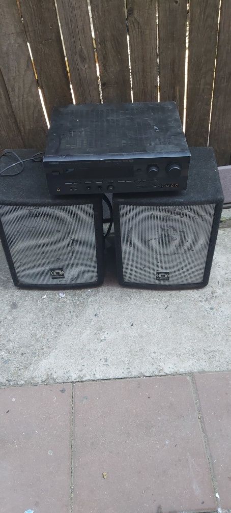 2 boxe dynacord 100w/200w dimensiuni 45 x 36 x 30 cm +statie statie Ya