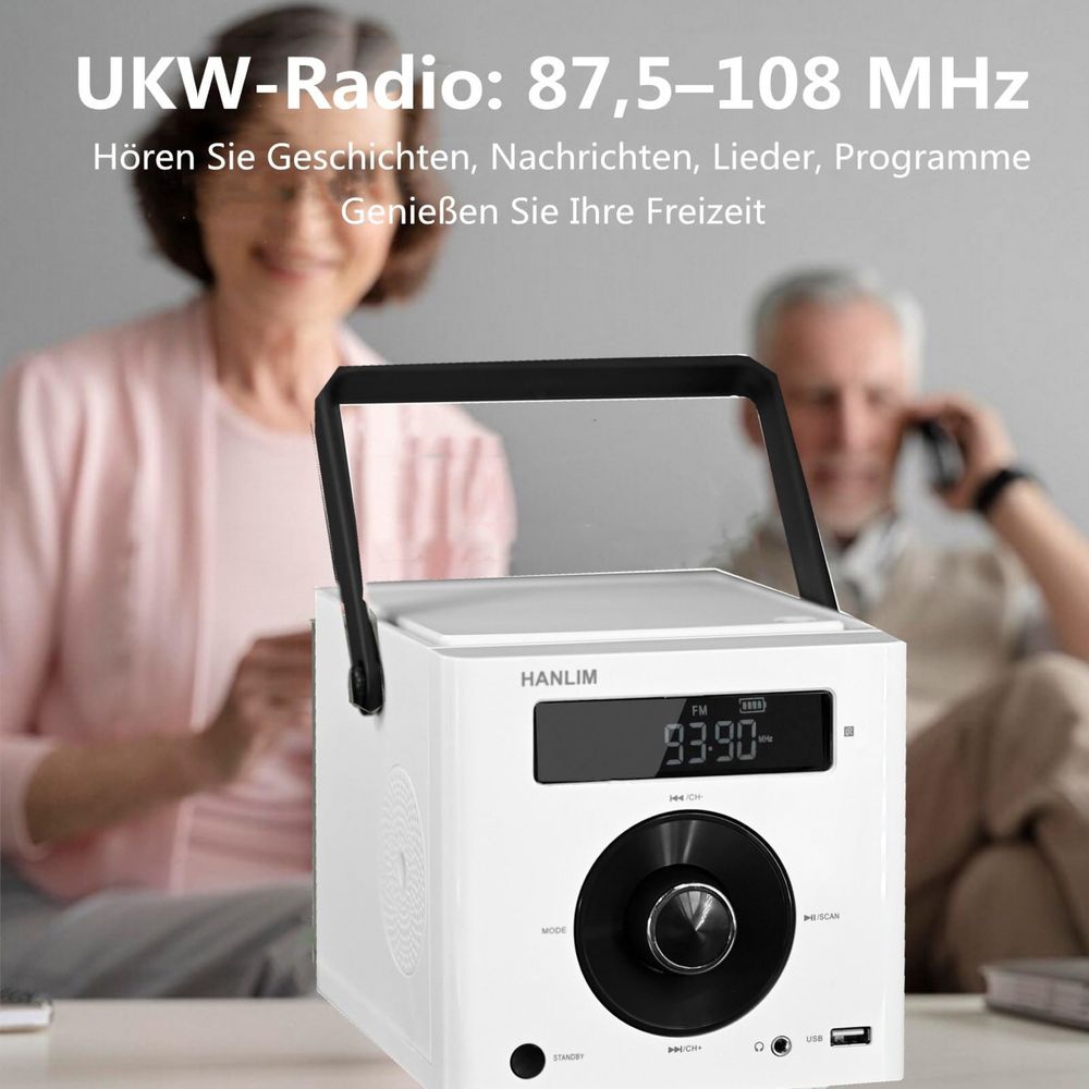HANLIM Преносим CD плейър 20W Bluetooth/FM/MP3/USB/AUX/дистанционно